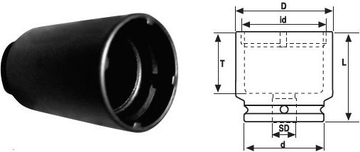1/2'' Impact Socket Head Bearings