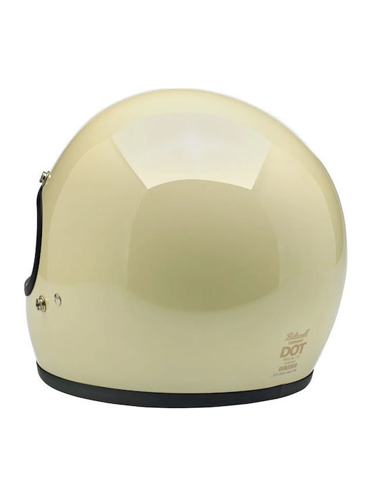 Biltwell Gringo Gloss Vintage White Κράνος Μηχανής Full Face DOT
