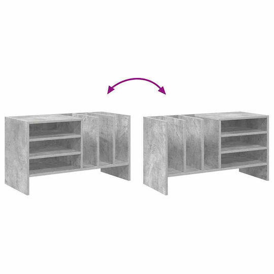vidaXL Hi-Fi Furniture Gray 35x78.5x45cm