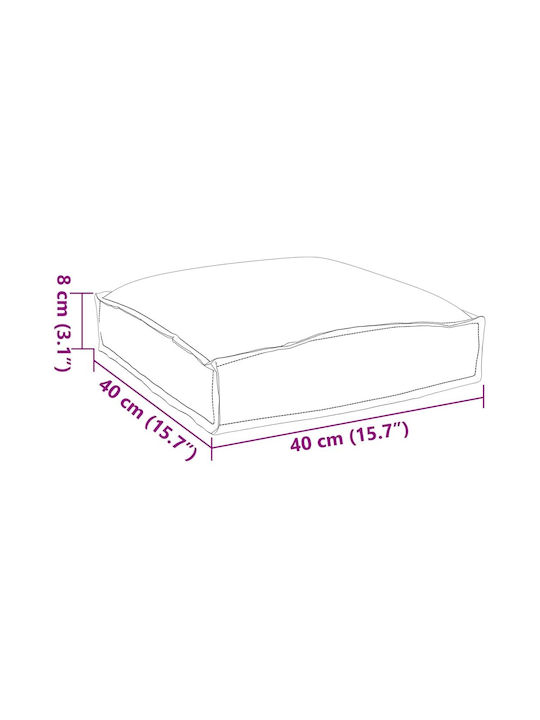vidaXL Pernă De Canapea De Grădină Waterproof Multicolor 6 Bucăți 40x40 Cm