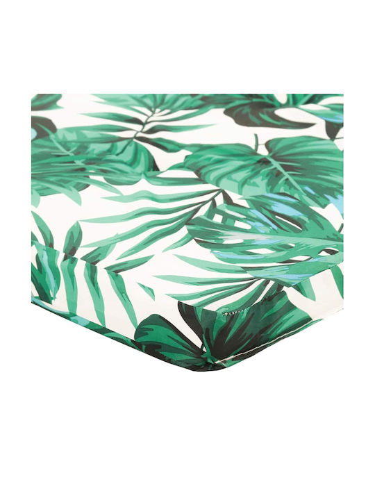 vidaXL Garden Chair Cushion with Backrest Green 2 Pieces 58x77cm