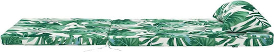 vidaXL Perna Scaunului De Grădină Cu Spătar Verde 2 Buc 58x77 Cm