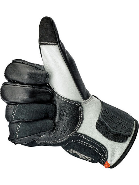 Biltwell Borrego Winter Men's Motorcycle Gloves Leather Black / Cement