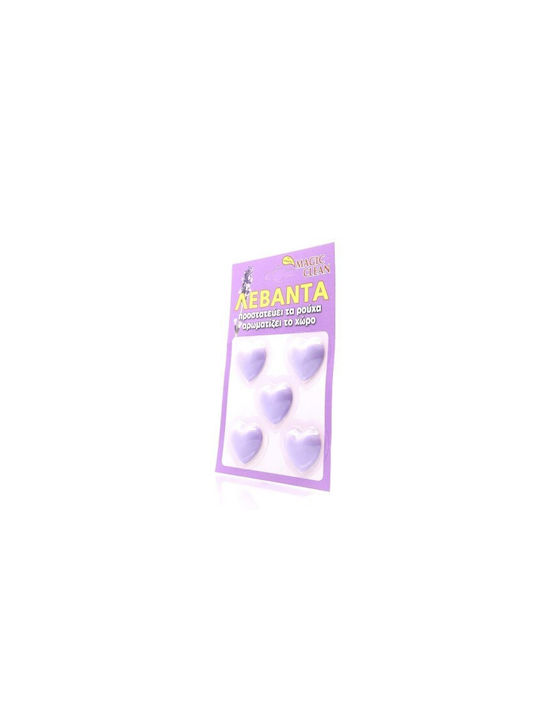 Magic Clean Αρωματικό Ρούχων Καρδούλα Λεβάντα 5τεμ 1-12203