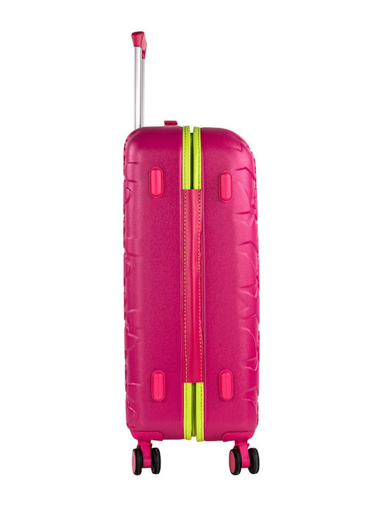 Agatha Ruiz De La Prada Kinder Mittlerer Reise Koffer Fuchsie mit 4 Räder Höhe 67cm