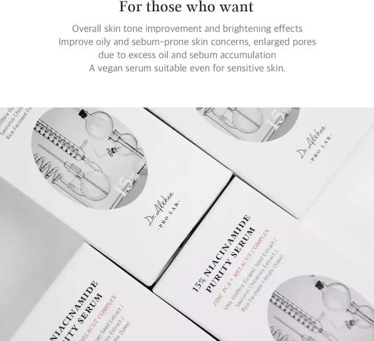 Dr. Althea 15% Niacinamide Purity Moisturizing Serum Face with Niacinamide for Radiance 30ml