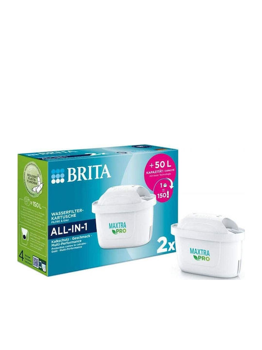 Brita Ανταλλακτικό Φίλτρο Νερού για Κανάτα από Ενεργό Άνθρακα Maxtra Pro 2τμχ