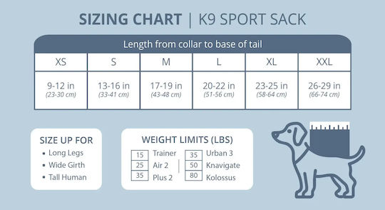 K9 Sport Sack Σακίδιο Πλάτης για Μεταφορά Σκύλου Γκρι