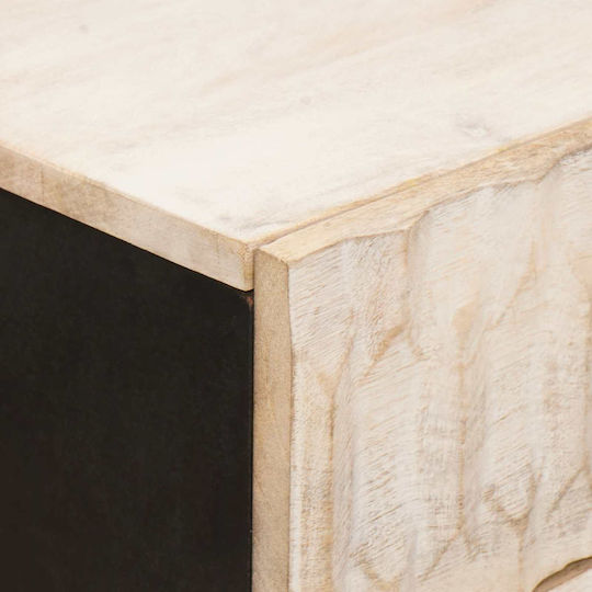 Wooden White Bedside Table 50x33x60cm Wooden White Bedside Table 50x33x60cm
