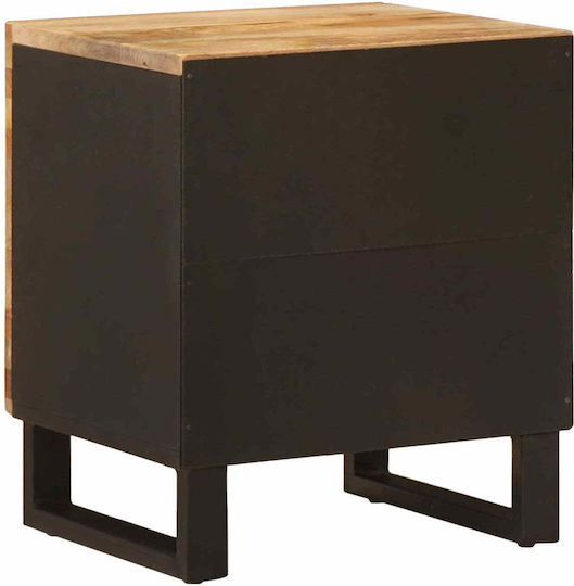 Bedside Tables from Solid Wood Brown 2 Pieces 40x33.5x46cm
