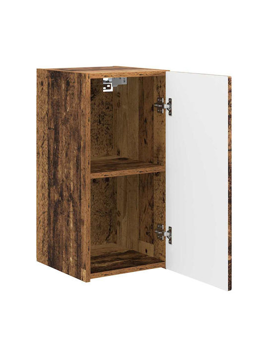 Wall Living Room Cabinet Made of Particle Board Old Wood 30x31x60cm