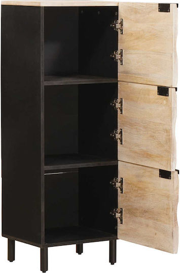 Kabinett Aufbewahrung aus Metall & Holz L40xB33.5xH110cm