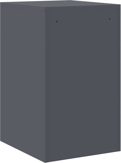 Метална Чекмеджета За Бюро С Ключалка Антрацит 44x50x106.5см