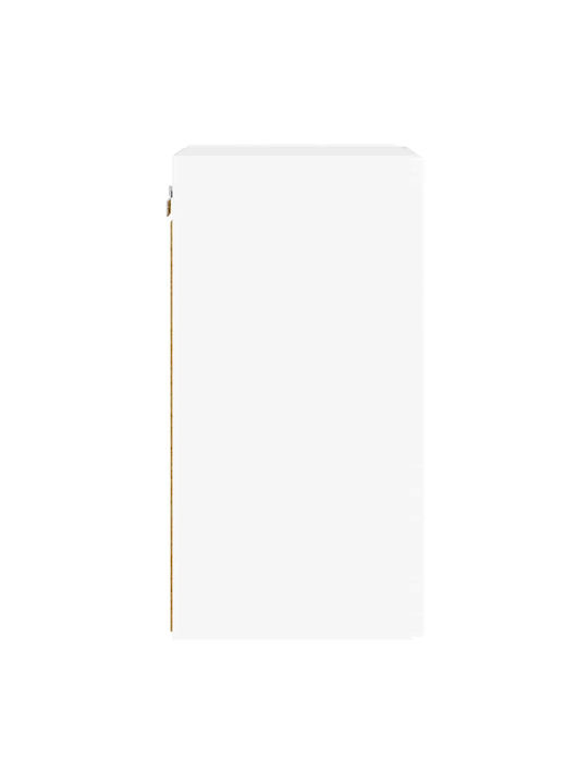 Wall Living Room Cabinet made of Particle Board Bright White 30x31x60cm