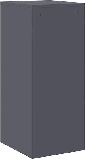 Metallische Büroaufbewahrungsschublade mit Schloss Anthrazit 44x50x106,5cm