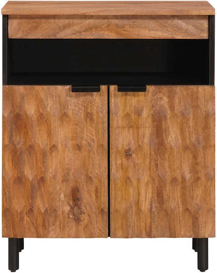 Office Storage Drawer from Brown Acacia Solid Wood Finish 60x33.5x75cm