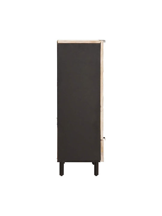 Drawers Storage Made of Metal & Wood L60xW33.5xH100cm