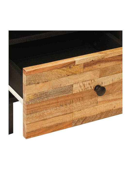 Bedside Table from Solid Wood Brown 40x33x46cm