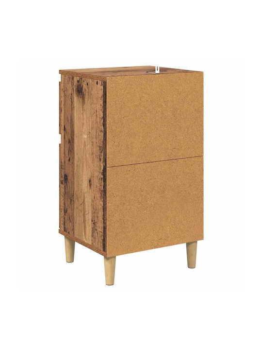 Sideboard Wooden with Drawers Old Wood 40x35x70cm