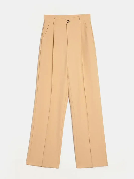 Women's Suit Jacket Trousers Beige Size XL