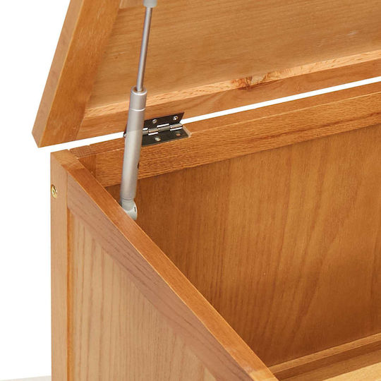 vidaXL Διακοσμητικό Μπαούλο Ξύλινο Μπεζ 90x45x45εκ.
