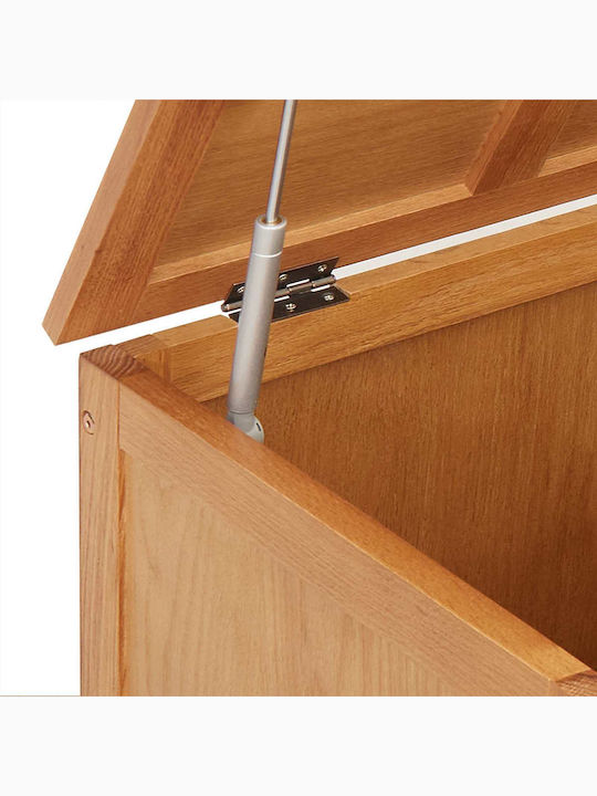 vidaXL Wooden Decorative Trunk Beige 50x45x45cm