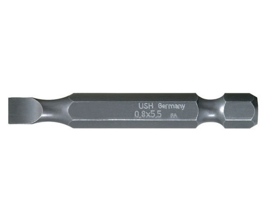 Bit Hexagonal 1/4'' Din 3126 Formă E 6.3 Profil Lateral Lungime 0.6 X 4.5