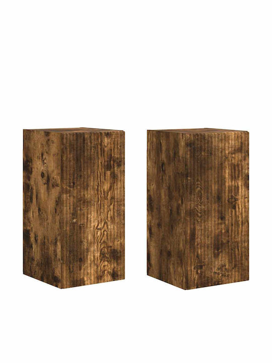 Living Room TV Unit Smoked Oak L30xW31xH60cm