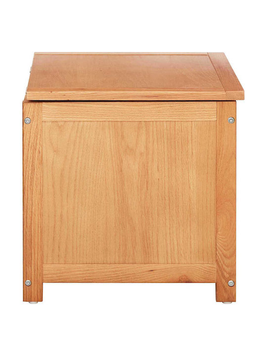 vidaXL Wooden Decorative Trunk Beige 50x45x45cm