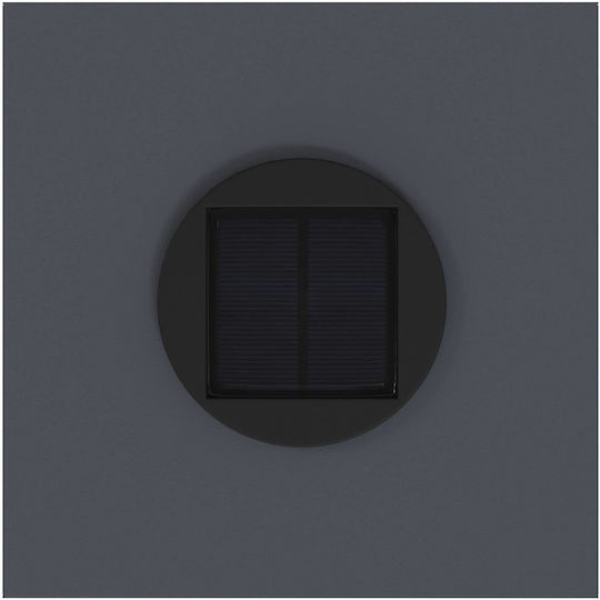 vidaXL Set 2 Solarleuchten Warmes Weiß mit Fotokontakt 18cmx18cmx50cmcm