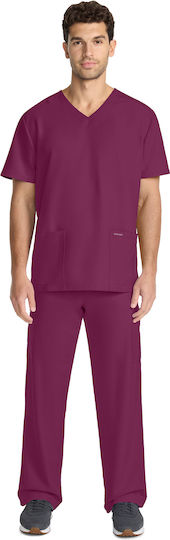 Cherokee Originals Ultra Unisex Burgundy Medical Blouse