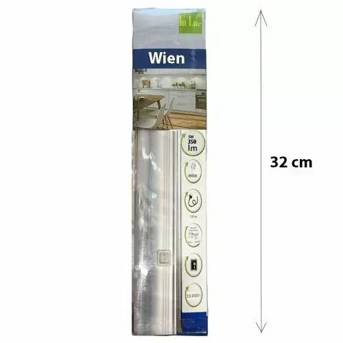 LED Лампа За Монтаж Под Шкаф Hi Lite Wien 3663765 32см 350 Лм 5W Енергиен Клас A+ 4000K Бяла С Превключвател