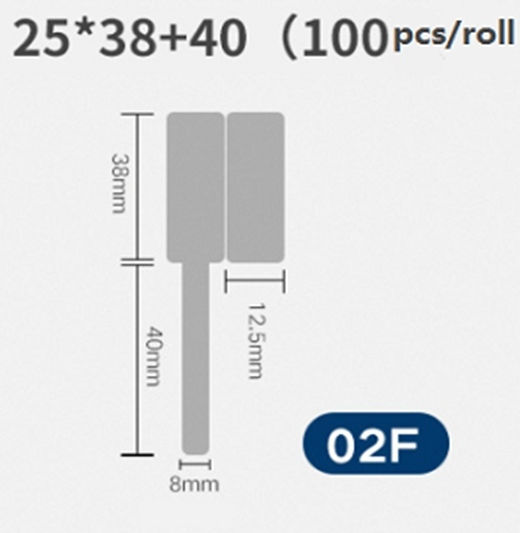 Niimbot B21/b3s Cable Labels 25*38mm 100pcs