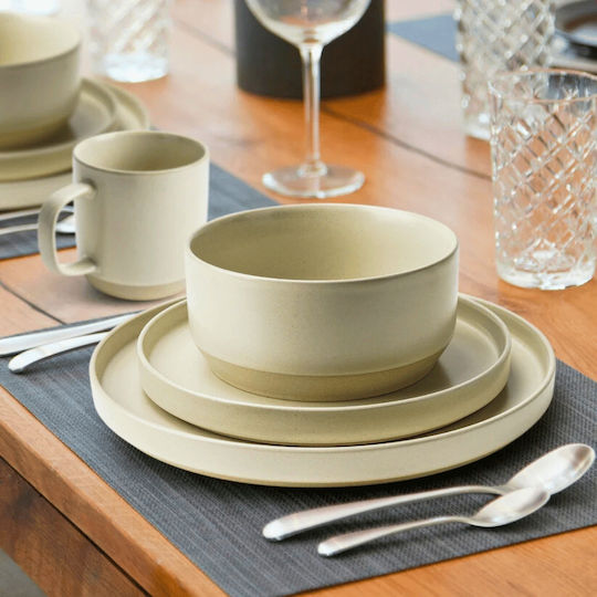 Miamio Bej Ceramică Set de Vase 12buc