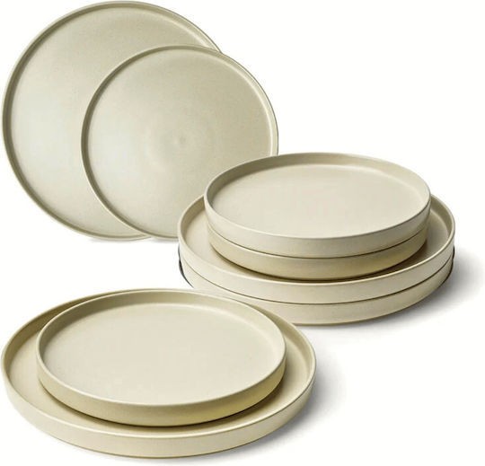 Miamio Bej Ceramică Set de Vase 12buc