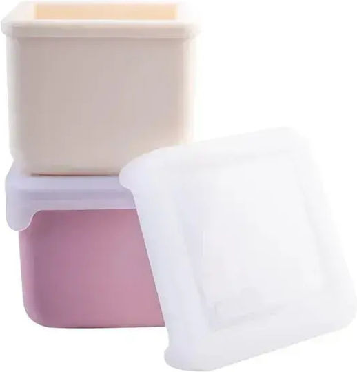 Melii Microwave Silicone Lunch Box Multicolour 2pcs