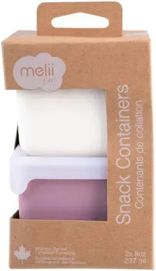 Melii Microwave Silicone Lunch Box Multicolour 2pcs