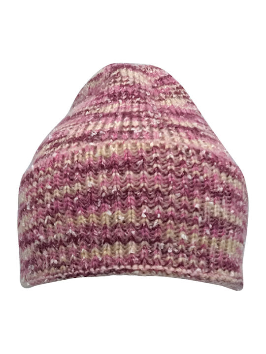 Beanie Γυναικείος Σκούφος Πλεκτός σε Ροζ χρώμα