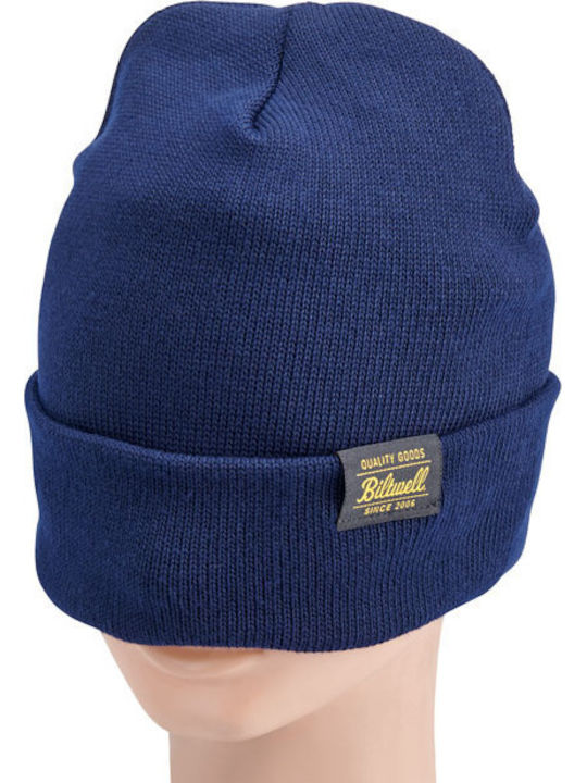 Beanie Unisex Beanie Knitted in Navy Blue color