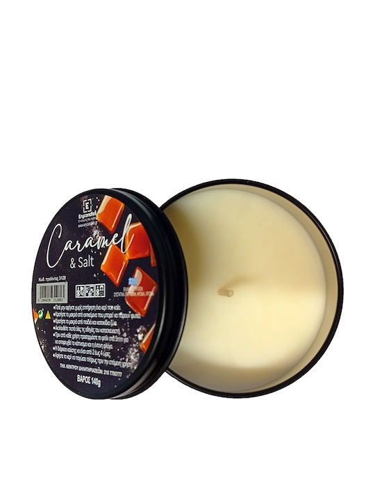 Erycandles Christmas Metallic Brown Candle 8x5cm