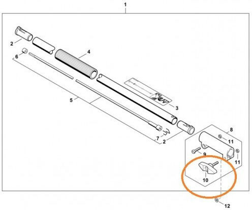 Κουμπί Βιδωτό Προέκταση Stihl 41407907501