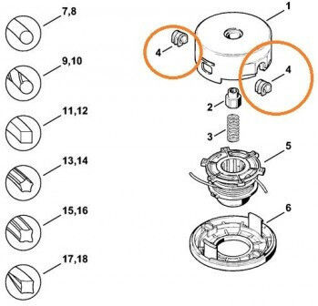 Дъга Глава Корда Stihl 40037138301