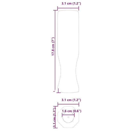 Лостове За Джаги 10 Бр Черни 3,1 X 3,1 X 17,8 См