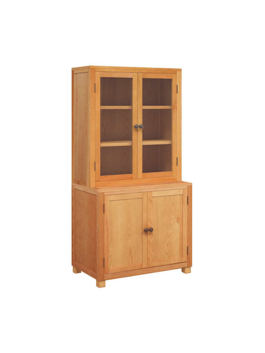 Dulap De Depozitare Pentru Birou Din Lemn Maro 80x50x160cm