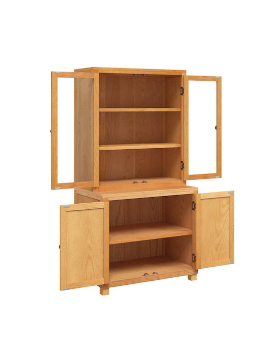 Dulap De Depozitare Pentru Birou Din Lemn Maro 80x50x160cm