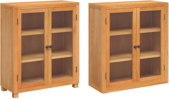 vidaXL Büroaufbewahrungsschrank aus Holz Braune 80x35x185cm