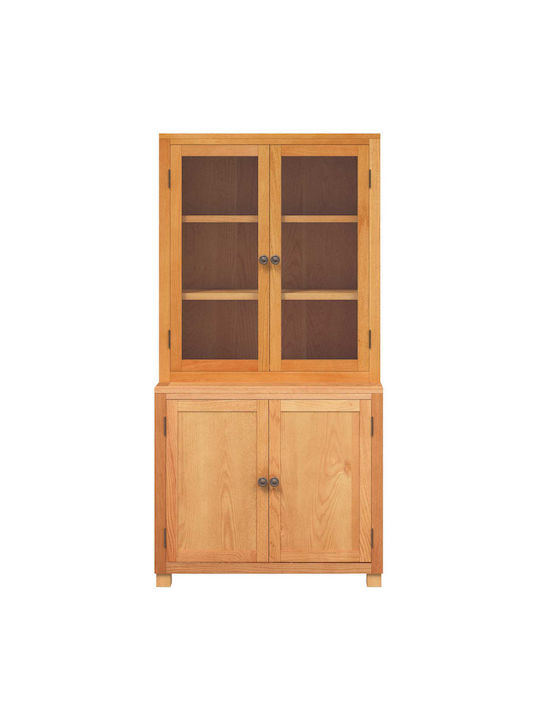 Dulap De Depozitare Pentru Birou Din Lemn Maro 80x50x160cm