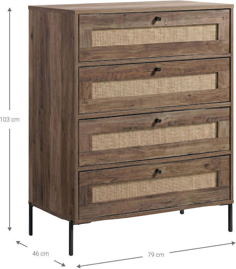 Comoda pentru Dormitor Bavaria Maro 79x46x103buc