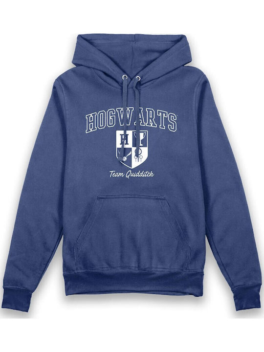Harry Potter Hogwarts Team Quidditch Vintage Hoodie Blue Harry Potter Hogwarts Team Quidditch Vintage Hoodie Blue