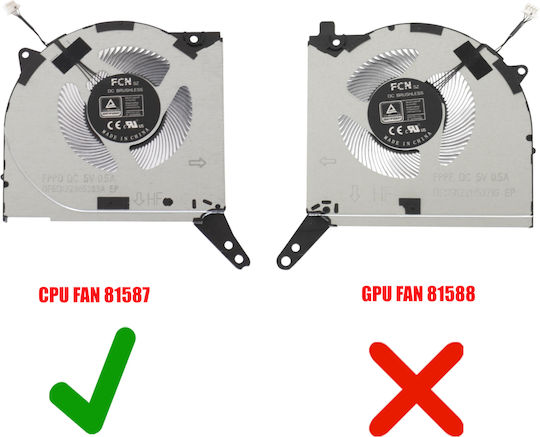 Laptop Fan Lenovo Legion 5-15imh05h 5-15arh05h 5-15ach6h CPU 5V
